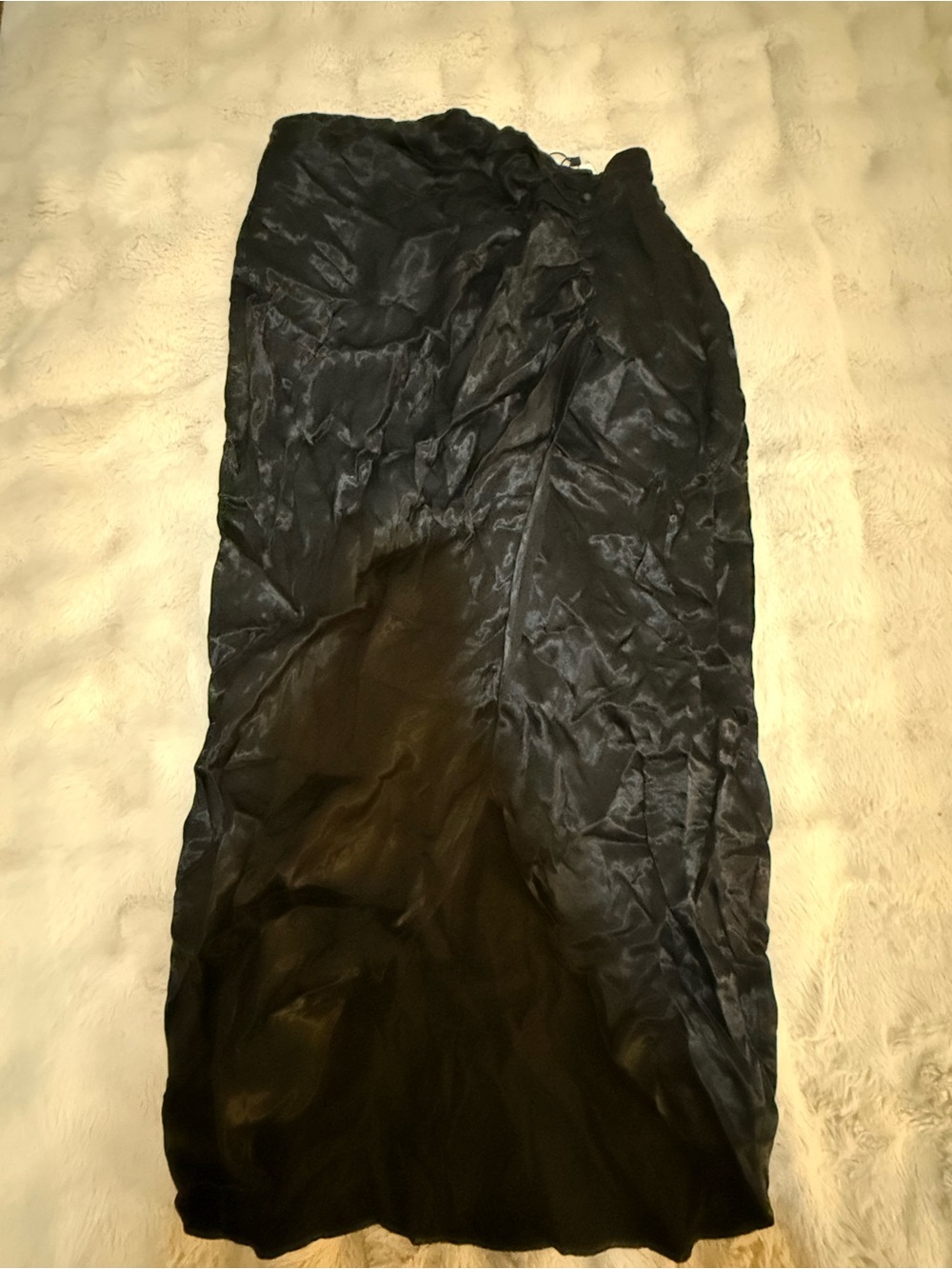 Zara Black Satin Lined Slip Dress